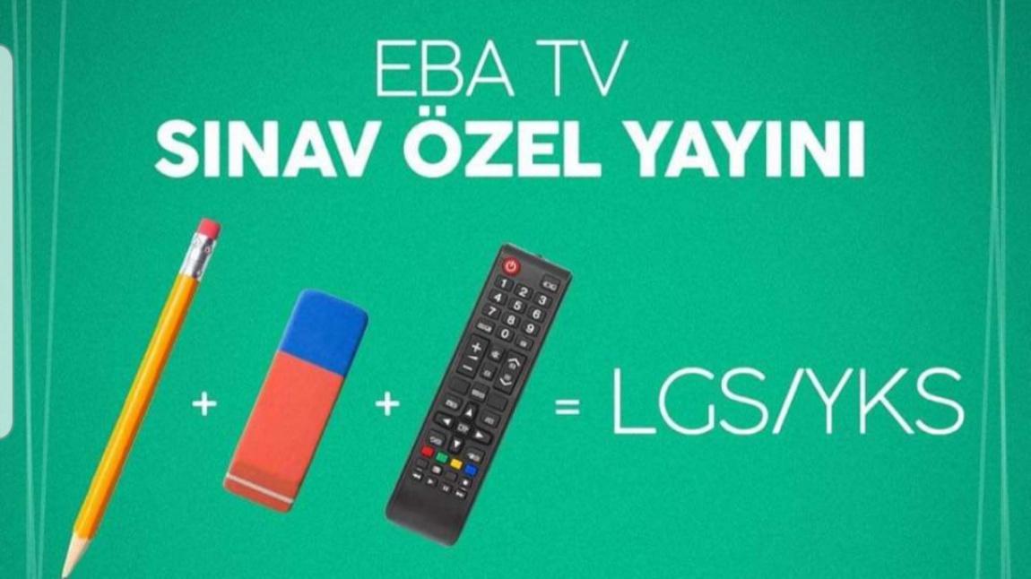 LGS ÖĞRENCİLERİNE EBA TV DE SINAV ÖZEL YAYINI